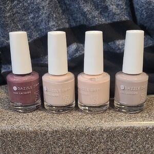 Dazzle Dry Neutral Nail Lacquer Set - 4 Bottles